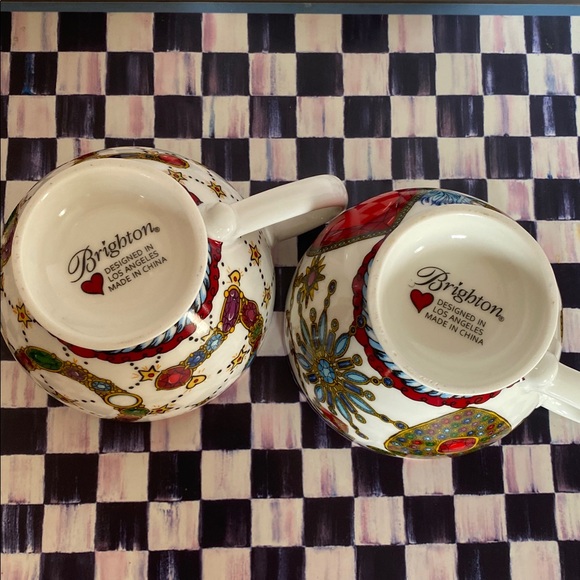 NWT Brighton Jewel & Love Limited Edition 2024 Large Tea/Coffee Cups Set Of 2 - Picture 10 of 10
